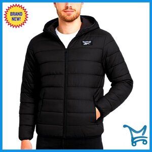 Lightweight Quilted Puffer Jacket for Men - Insulated Winter Coat Windbreaker